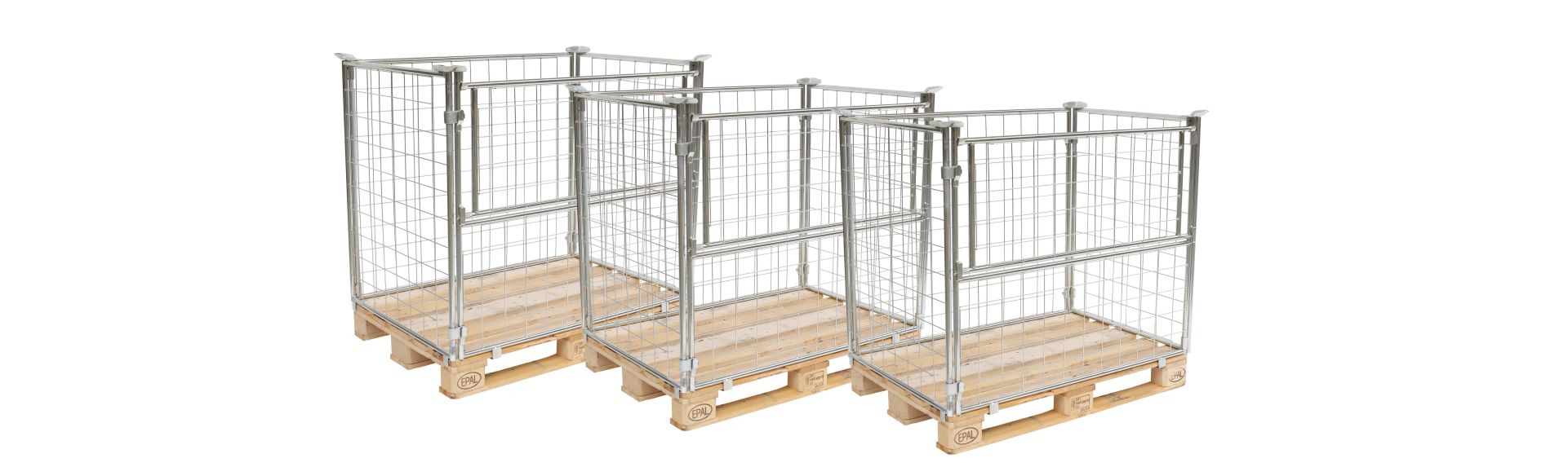 Pallet cage frames